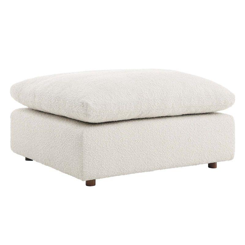 Modway Commix Down Filled Overstuffed Boucle Fabric Ottoman