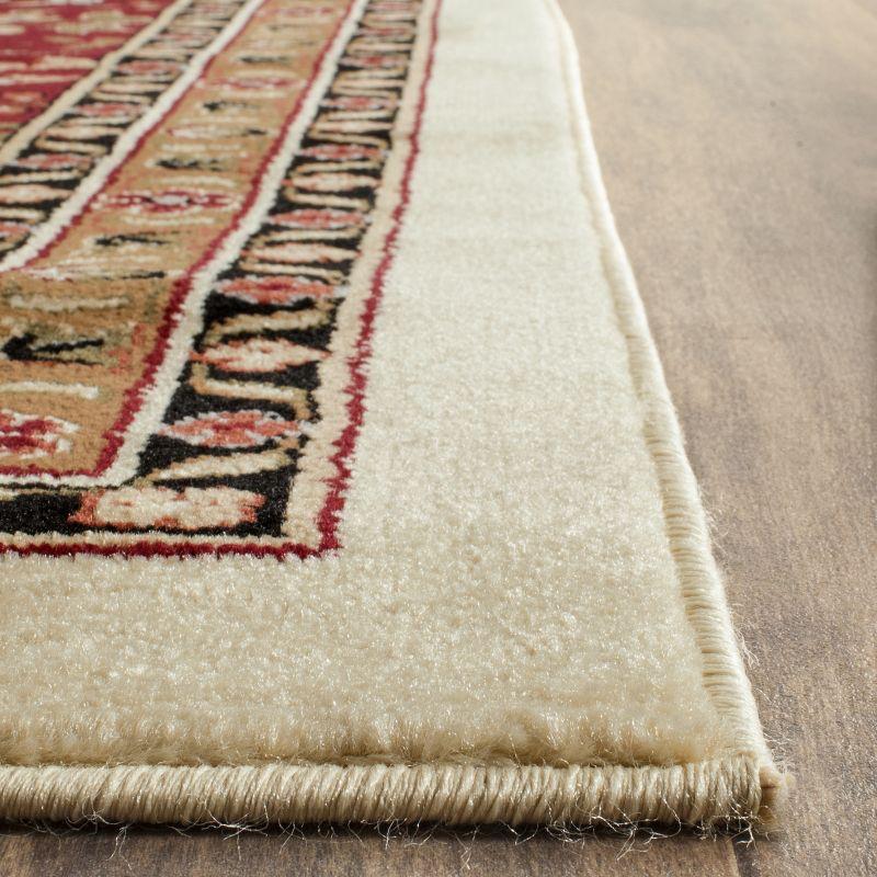 Lyndhurst Sarouk LNH331 Power Loomed Area Rug - Ivory/Red - 4'x6' - Safavieh
