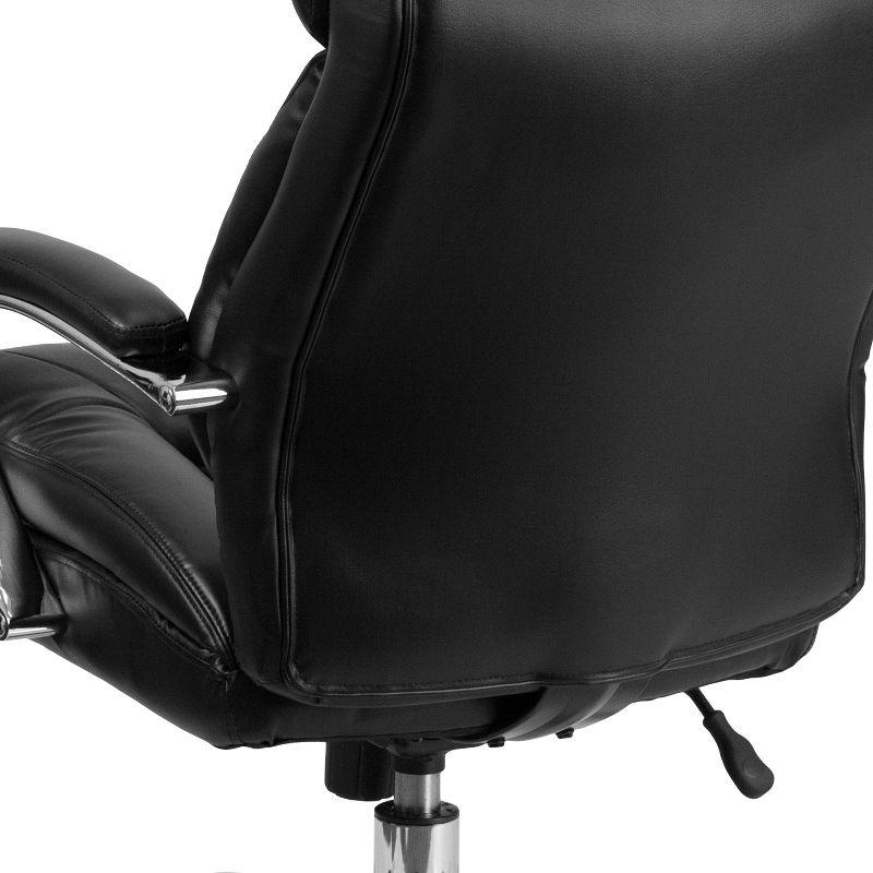 Belladonna Big & Tall LeatherSoft Ergonomic Office Chair with Headrest and Loop Arms by Flash Furniture