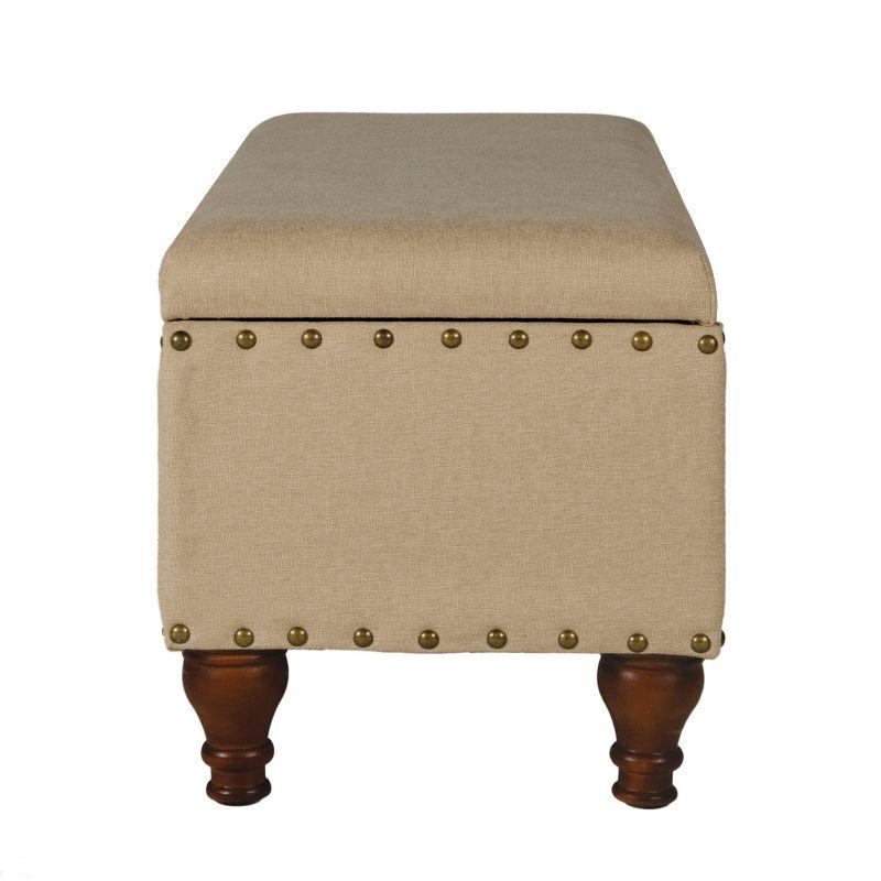 Large Storage Bench with Nailhead - HomePop