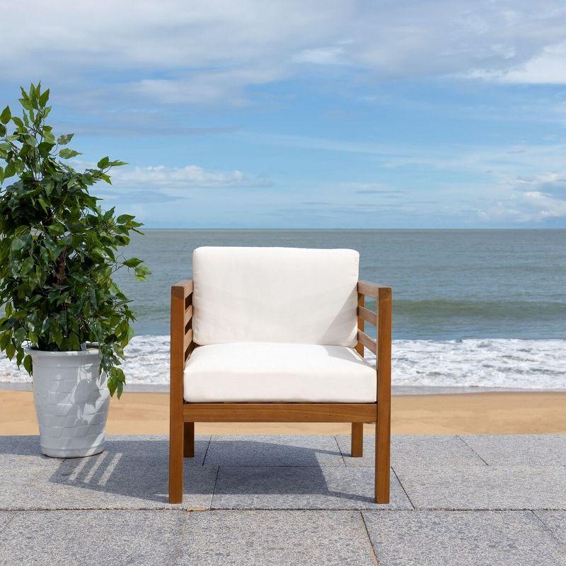 Kinnell Outdoor Armchair Indoor/Outdoor - PAT7301 - Natural/Beige - Safavieh