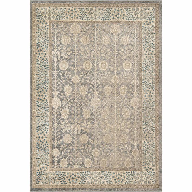 Unique Loom 7' 1 x 10' 0 Gray Salzburg Gneis Area Rug