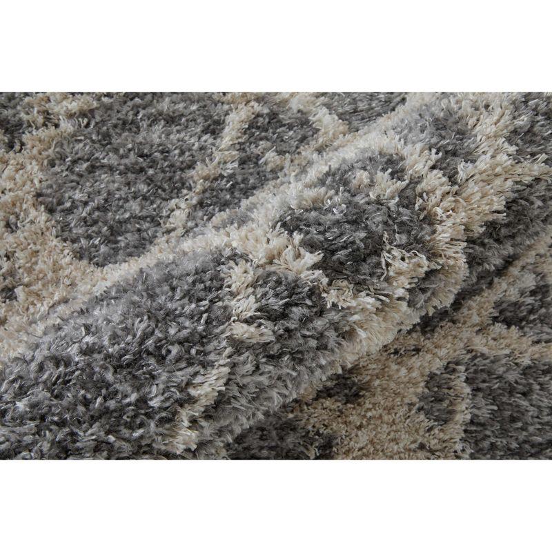 Mynka Transitional Abstract Gray/Ivory Area Rug