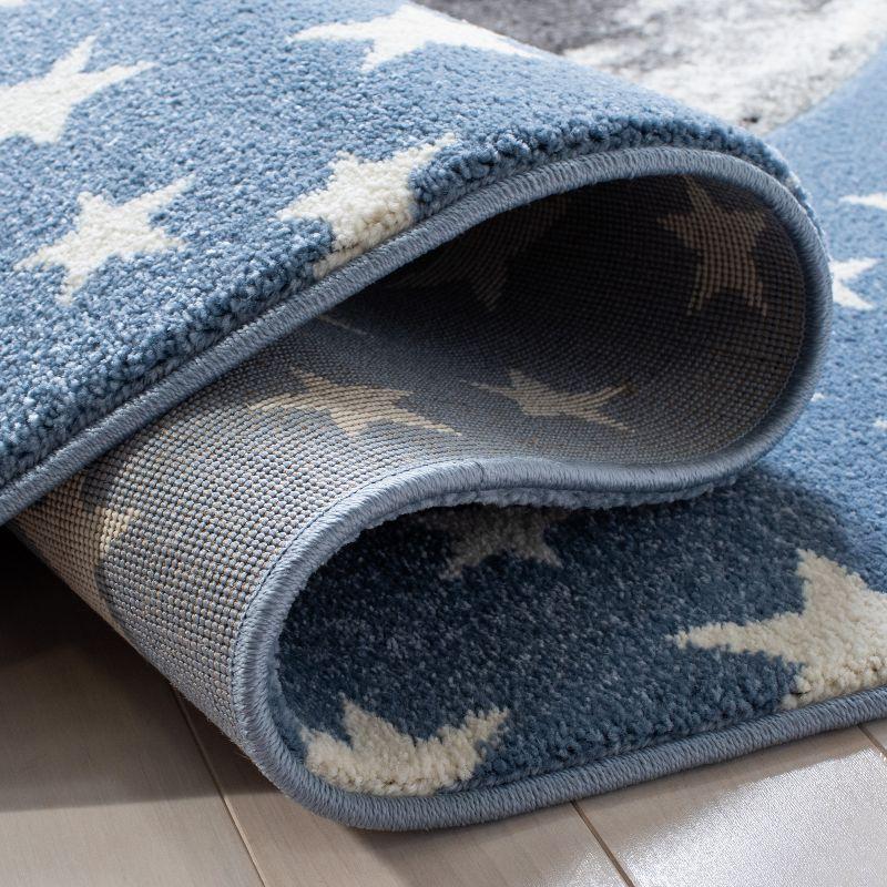 Carousel Kids CRK135 Power Loomed Area Rug - Light Blue/Grey - 4'x6' - Safavieh.