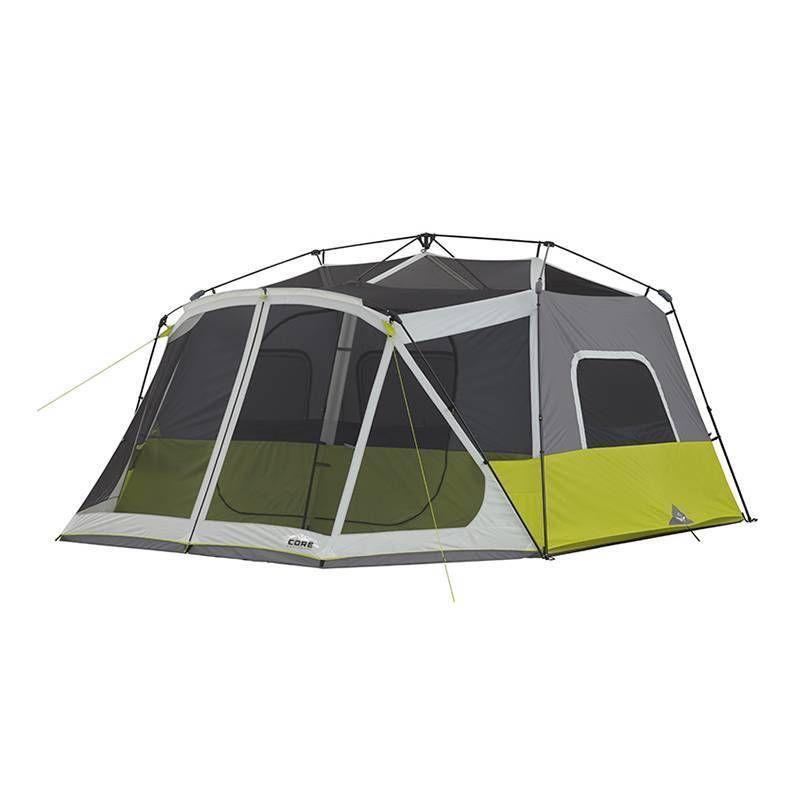 Green 10-Person Four Season Cabin Tent with Screen Room