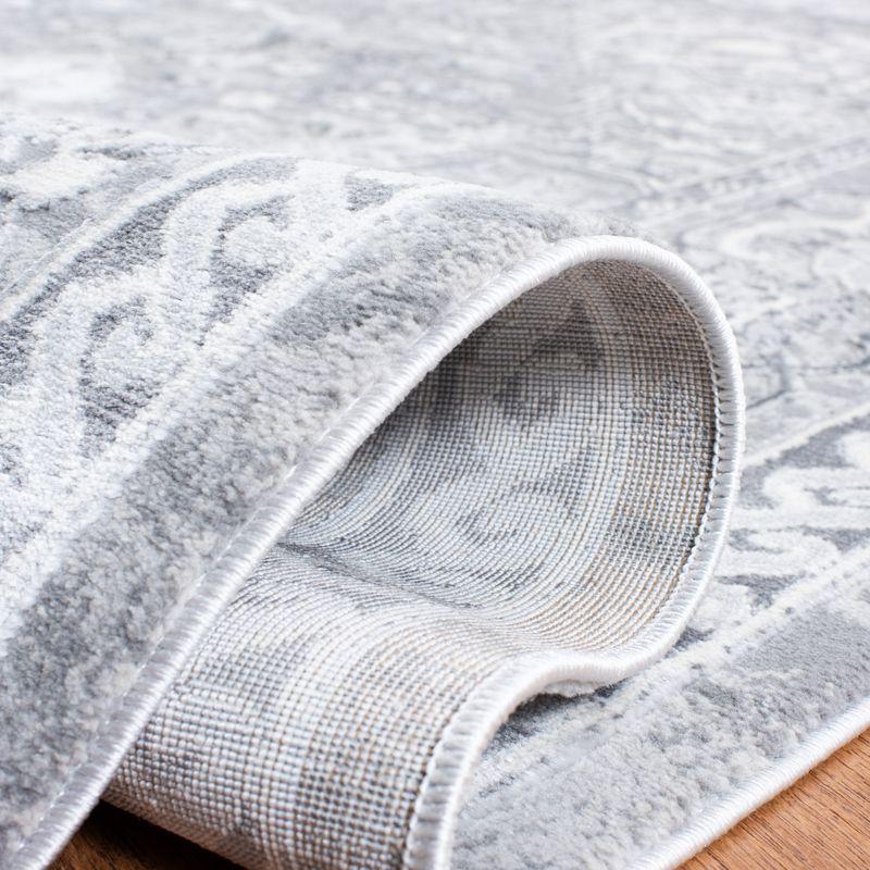 Alhambra ALH610 Power Loomed Area Rug - Cream/Grey - 4' X 6' - Safavieh.