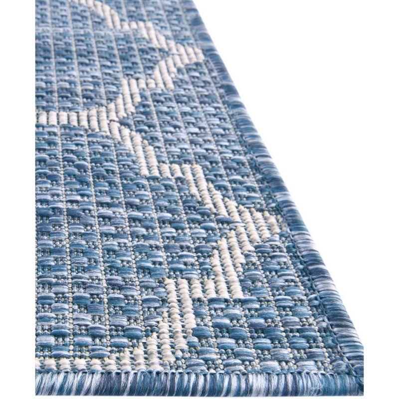 Unique Loom Outdoor Trellis Geometric Woven Area Rug