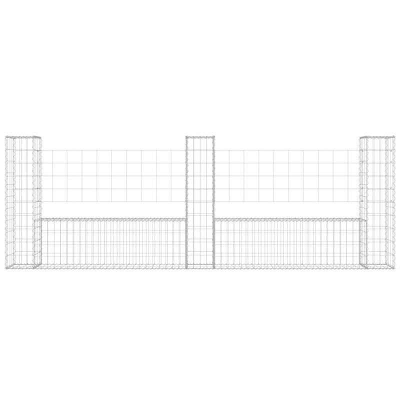 VidaXL Silver Metal Fence Panel