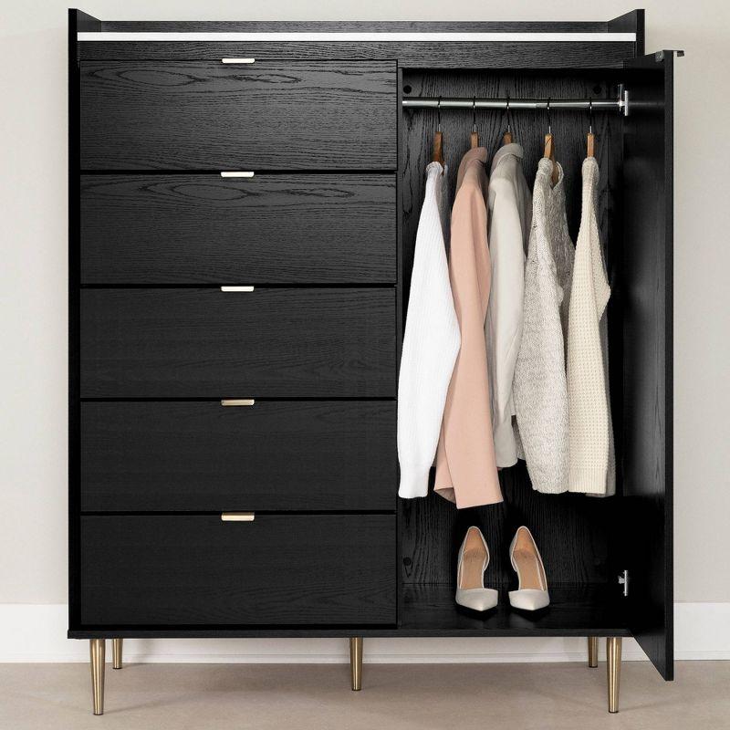 Hype 5 Drawer 44.5'' W Combo Dresser