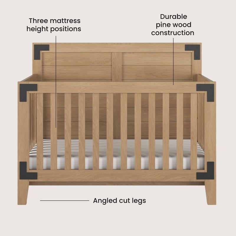 Child Craft Lucas 4-in-1 Convertible Crib - Nutmeg