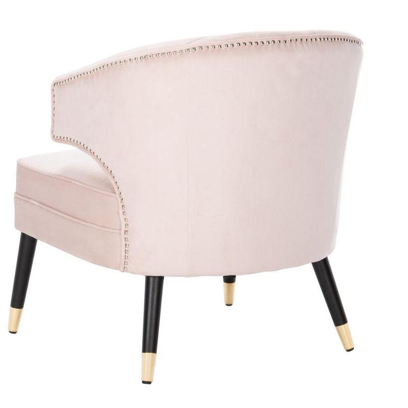 Stazia Wingback Accent Chair - ACH4502 - Blush/Black - Safavieh