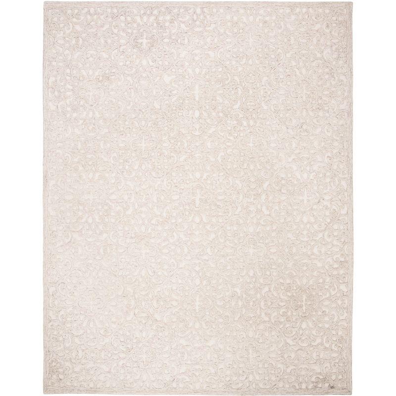 Trace TRC103 Hand Tufted Area Rug - Camel/Ivory - 8'9"x11'9" - Safavieh.