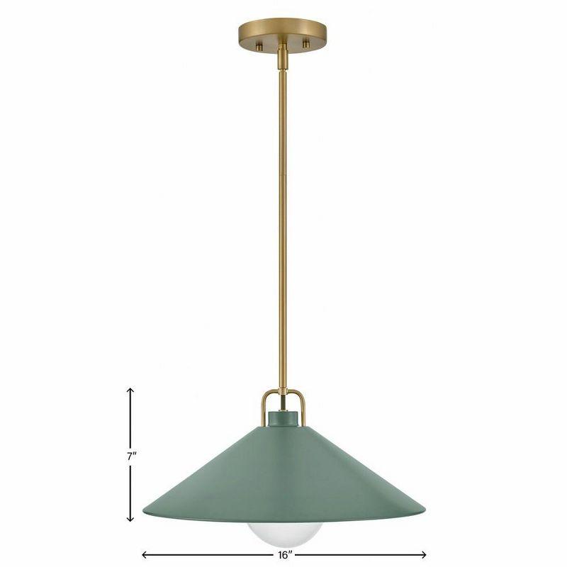 Zoë Single Light Metal Steel Dimmable Pendant