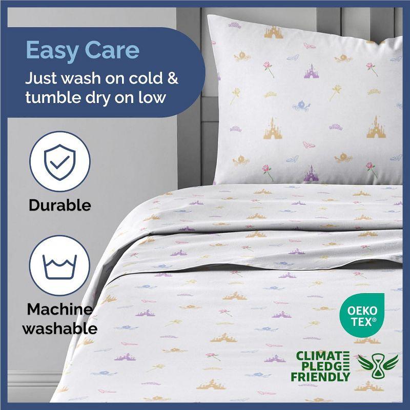 CGK Linens 4 Piece Kids Microfiber Sheet Set - Wrinkle Free - Cute, Cozy, Soft