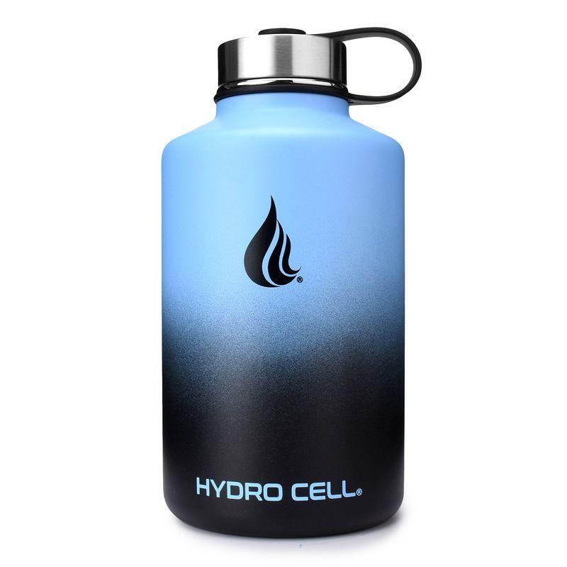64oz Blue/Black Hydro Cell Wide Mouth Stainless Steel Water Bottle