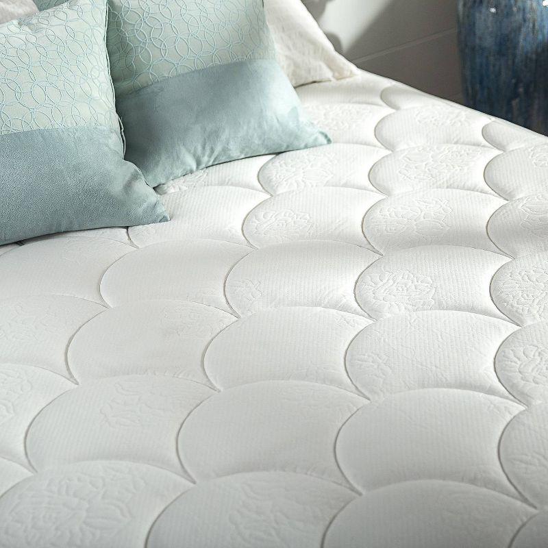 Twin 8" White Innerspring Mattress with Quilted Top