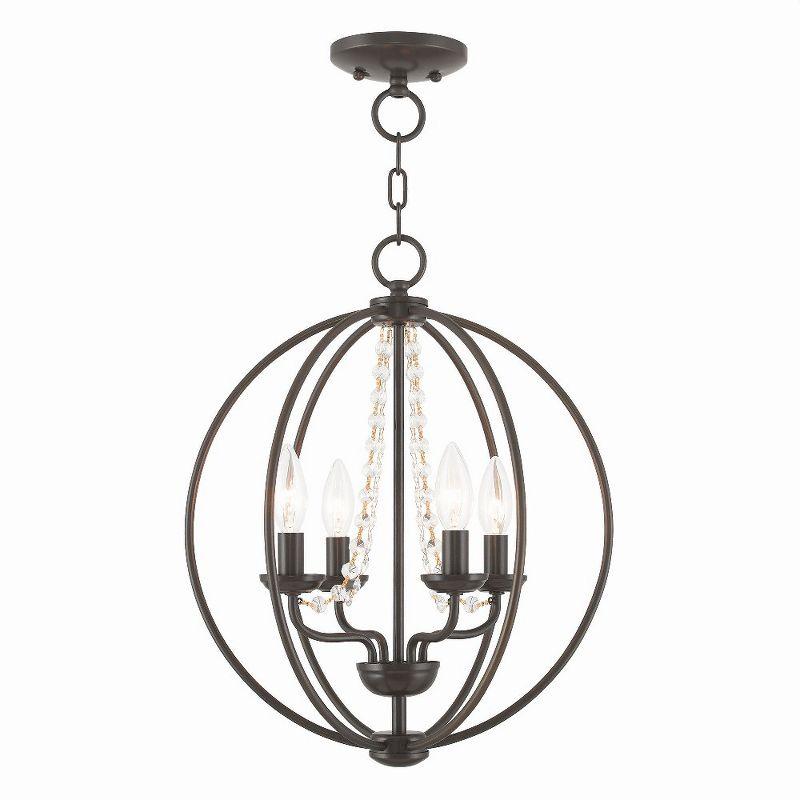 Livex Lighting Arabella 4 - Light Chandelier in  English Bronze