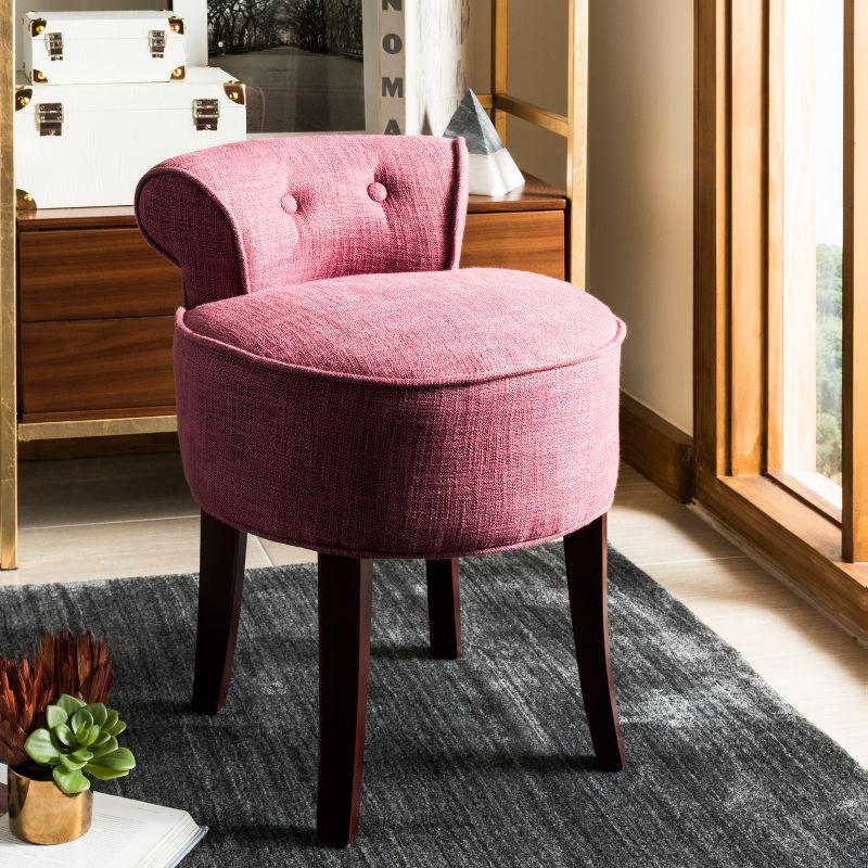 Georgia Vanity Stool - MCR4546 - Rose - Safavieh