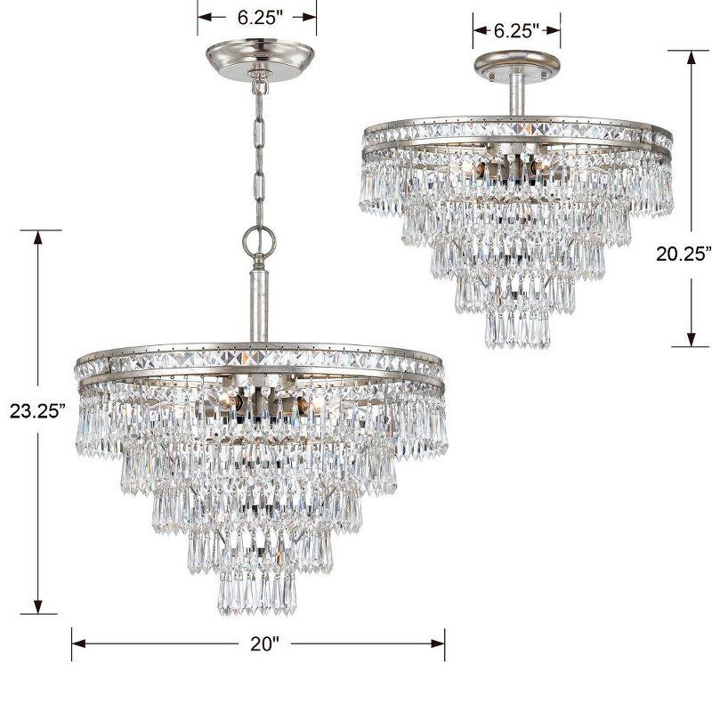Crystorama Lighting Mercer 7 - Light Chandelier in  Olde Silver