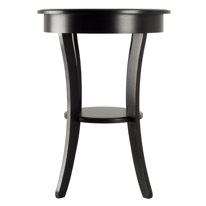 Sasha Round Accent Table - Black - Winsome