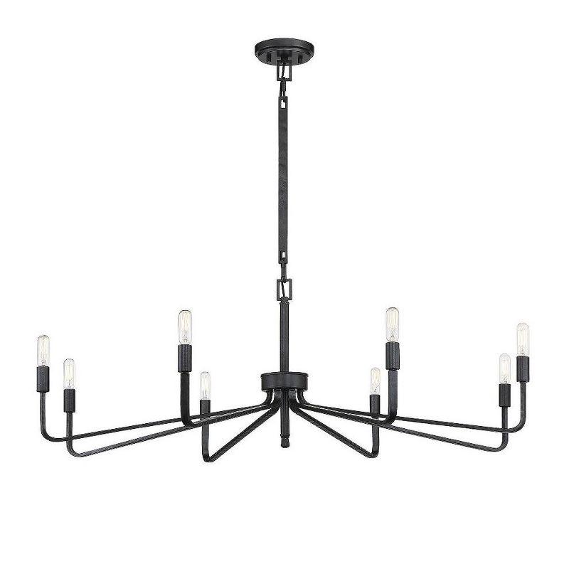 Salem Forged Iron 8-Light Single Tier Chandelier