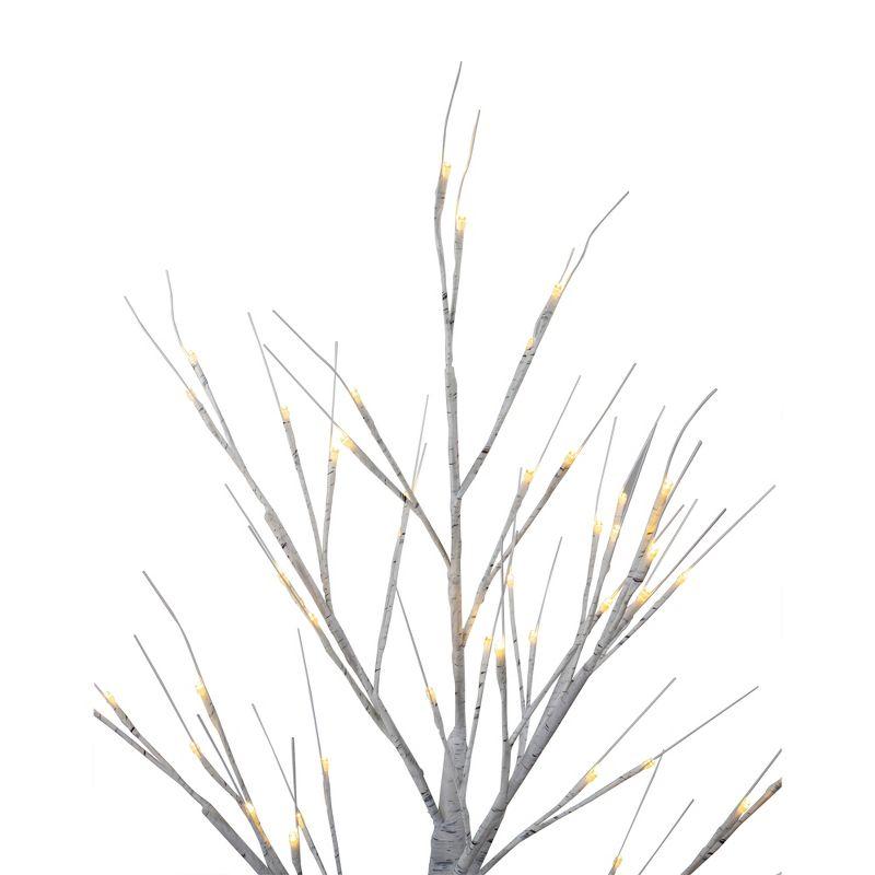 4' LED Lighted Birch Tree Outdoor Decoration