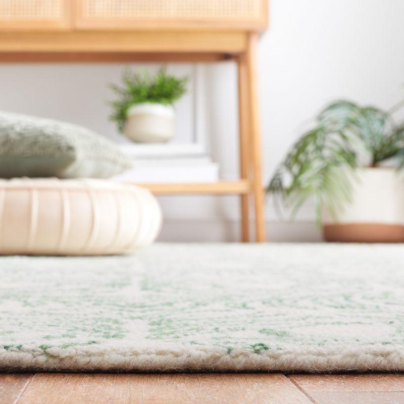 Jardin JAR728 Hand Tufted Area Rug - Ivory/Green - 5'x8' - Safavieh