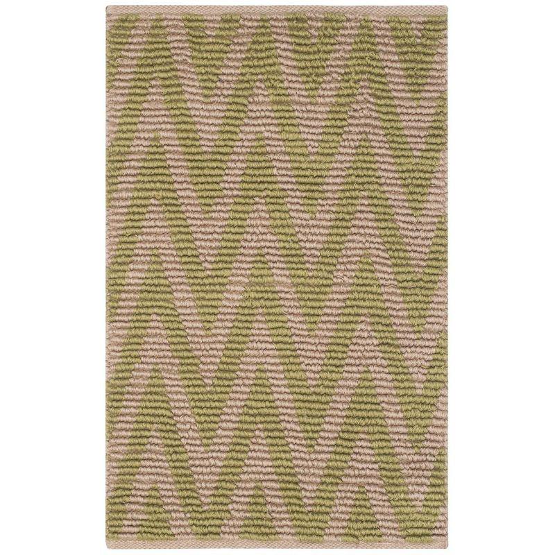 Cape Cod CAP863 Hand Woven Accent Rug - Natural/Green - 2'3"x3'9" - Safavieh.