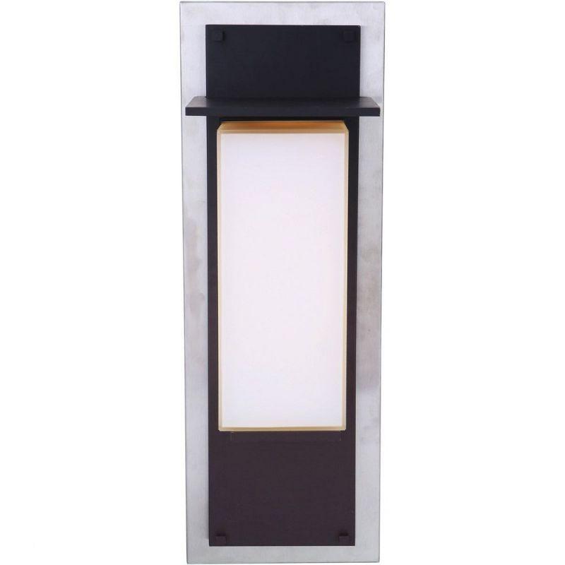 Stainless Steel Frosted Glass Dimmable LED Wall Lantern