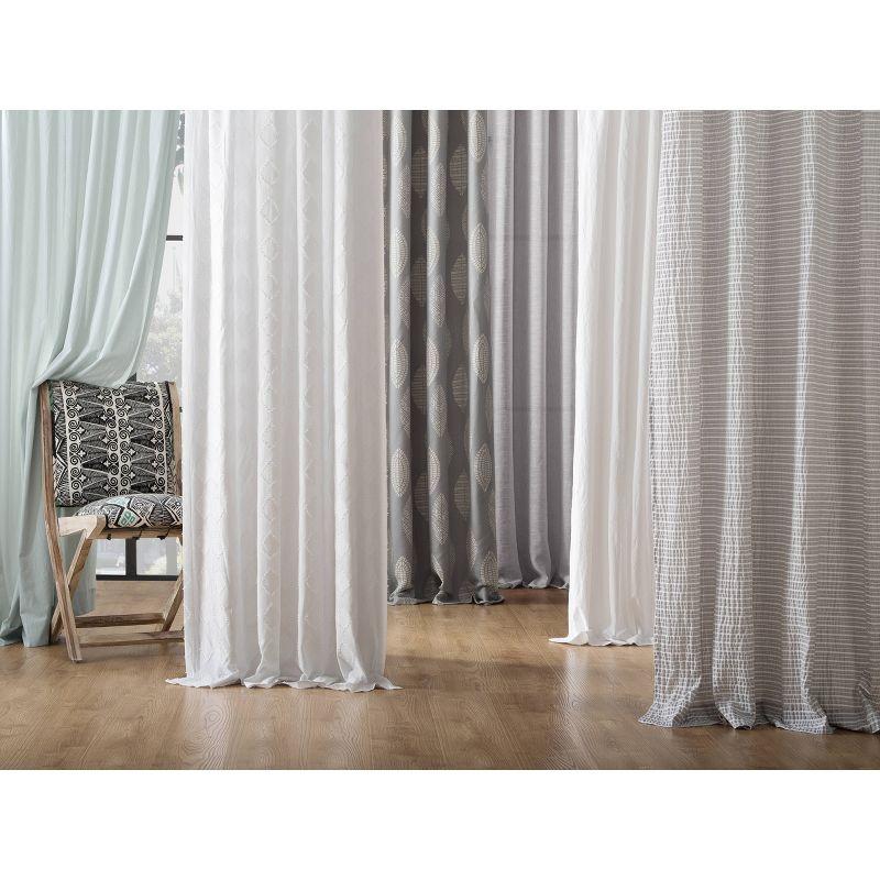 Archaeo Light Filtering Washed Cotton Twist Tab Curtain Panel