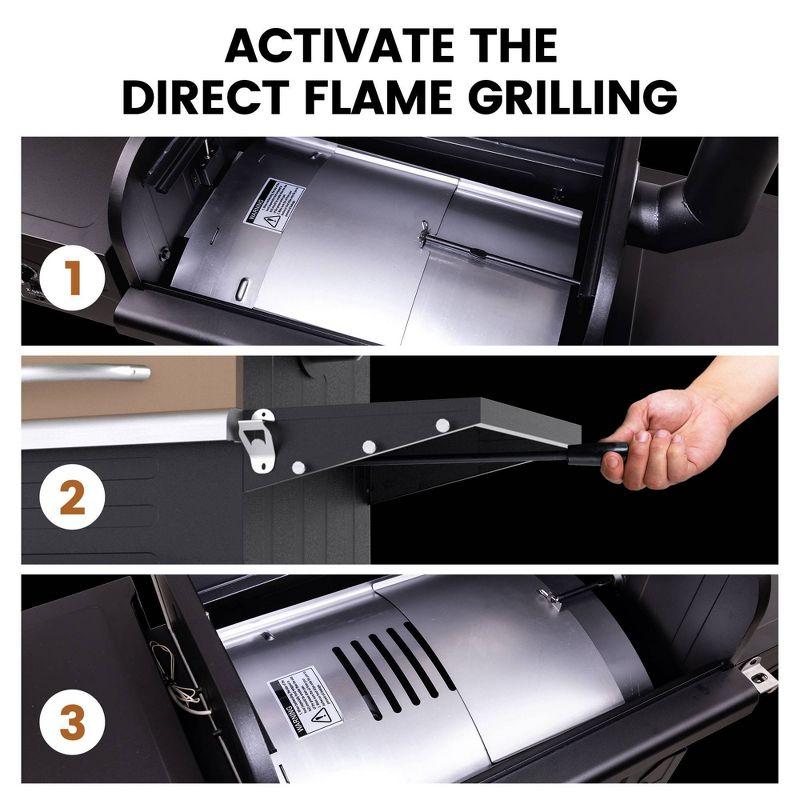ZPG-6002B Wood Pellet Grill BBQ Smoker Digital Control - Brown - Z Grills