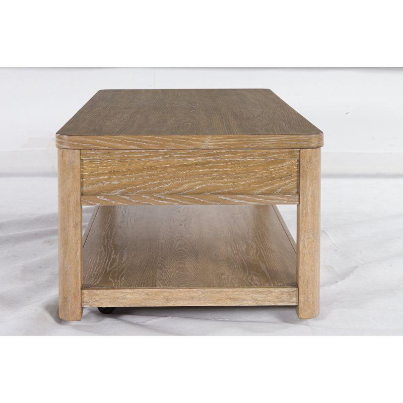 Signature Design by Ashley Rencott Two Drawer Coffee Table, Light Brown