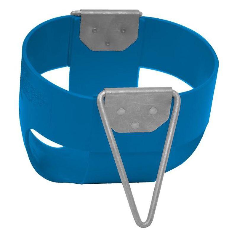 Blue EPDM Rubber Full Bucket Toddler Swing Seat with Steel Insert