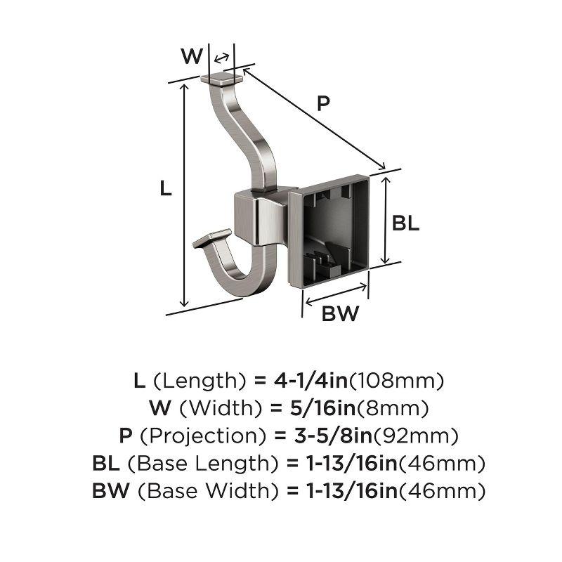 Amerock Mulholland Wall Mounted Hook for Towel and Robe