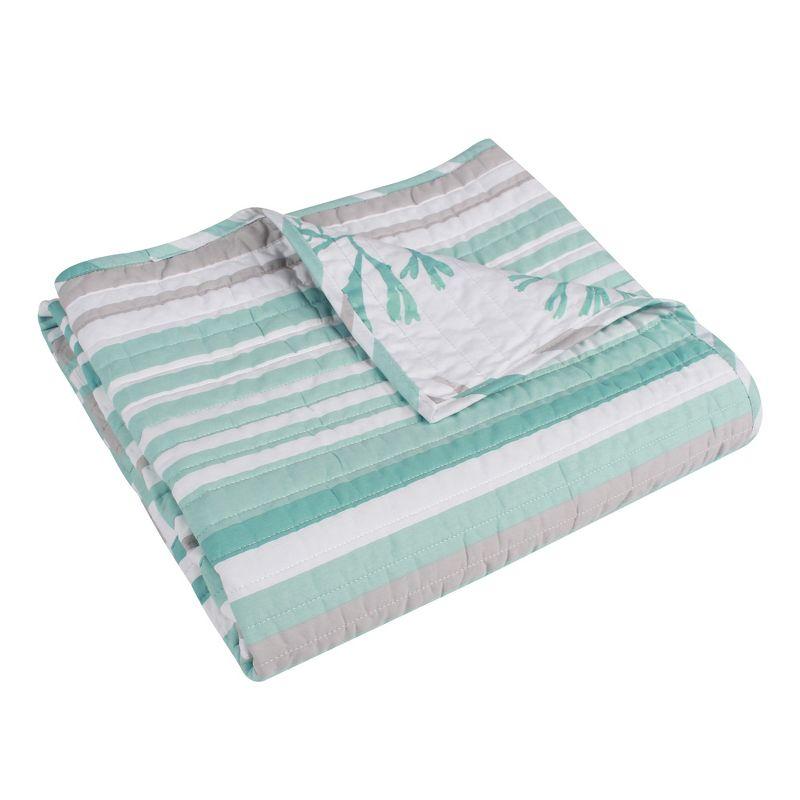 Truro Spa Stripe Quilted Throw - Levtex Home - Levtex Home