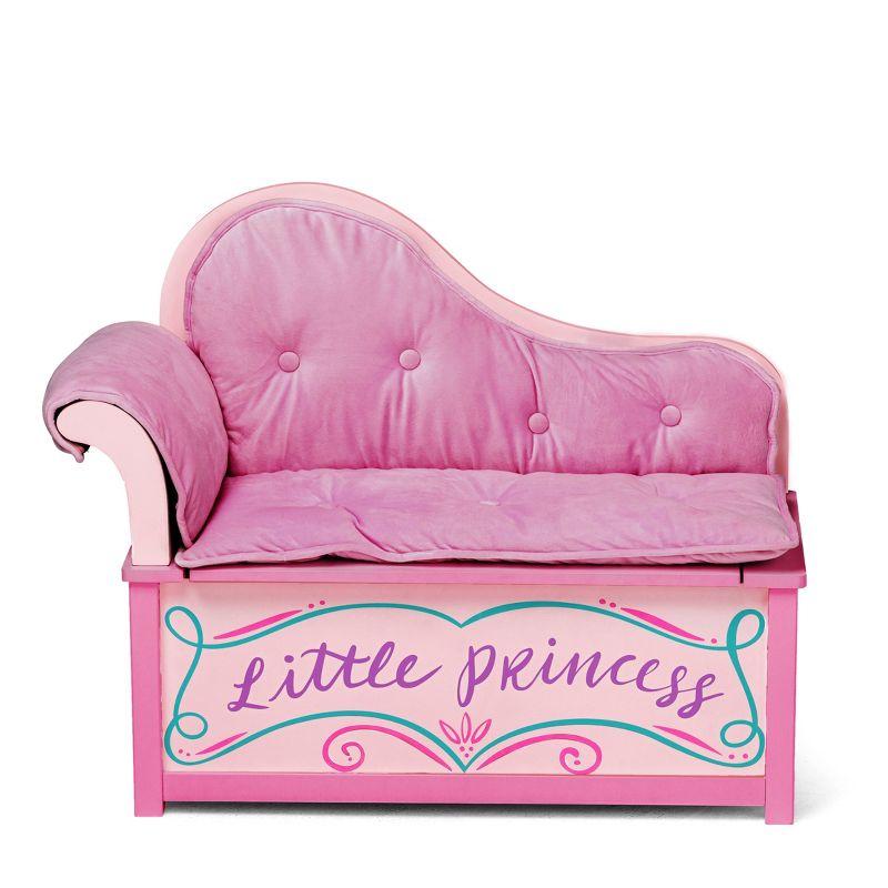 Princess Kids 12'' Hanging Chaise Lounger and Ottoman