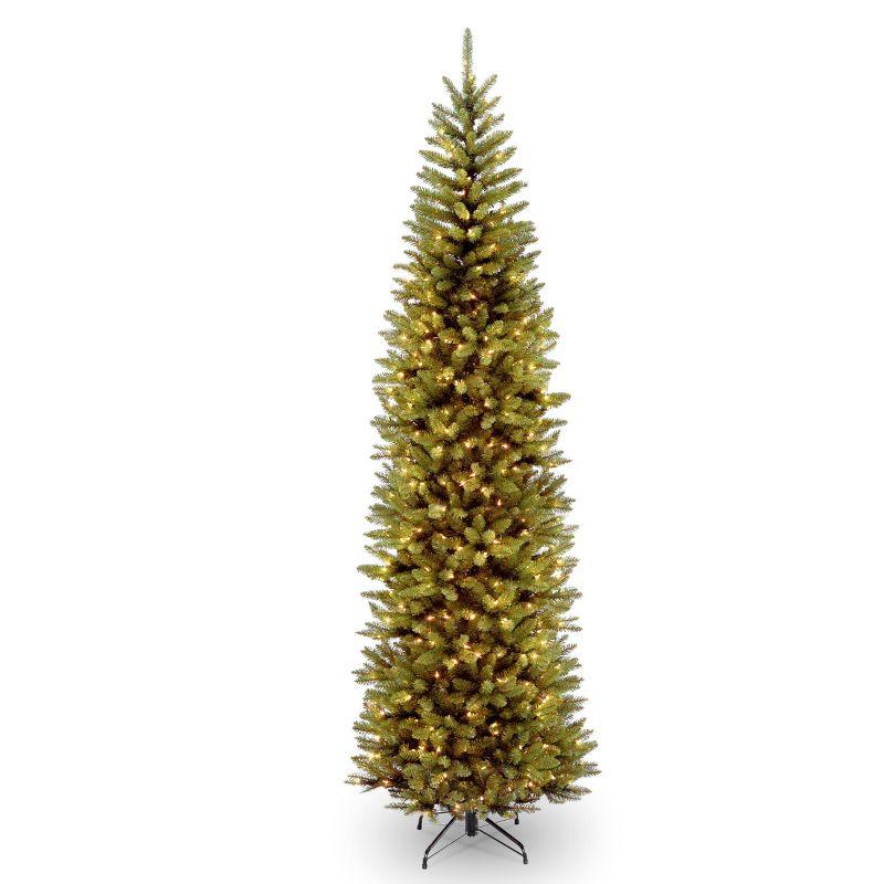 9-Foot Slim Kingswood Fir Artificial Christmas Tree with Clear Lights