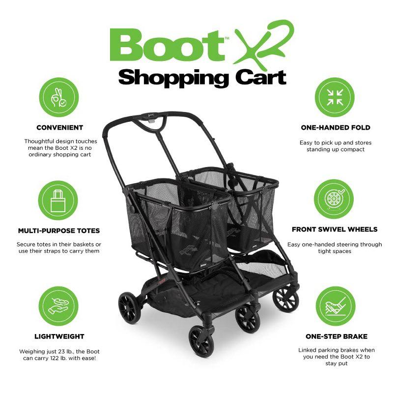 joovy Boot X2 Shopping Utility Cart, Wagon