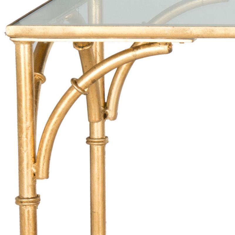 Maurice Console Table - Gold/Glass - Safavieh