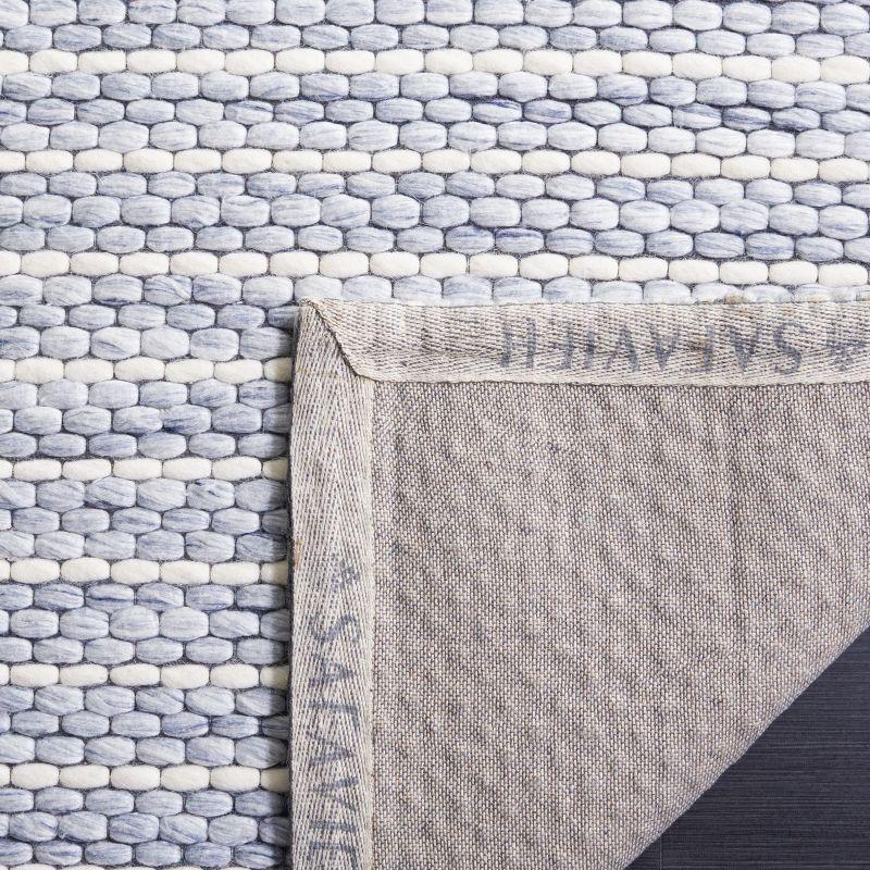 Marbella MRB207 Hand Woven Indoor Accent Rug - Blue/Ivory - 3'x5' - Safavieh