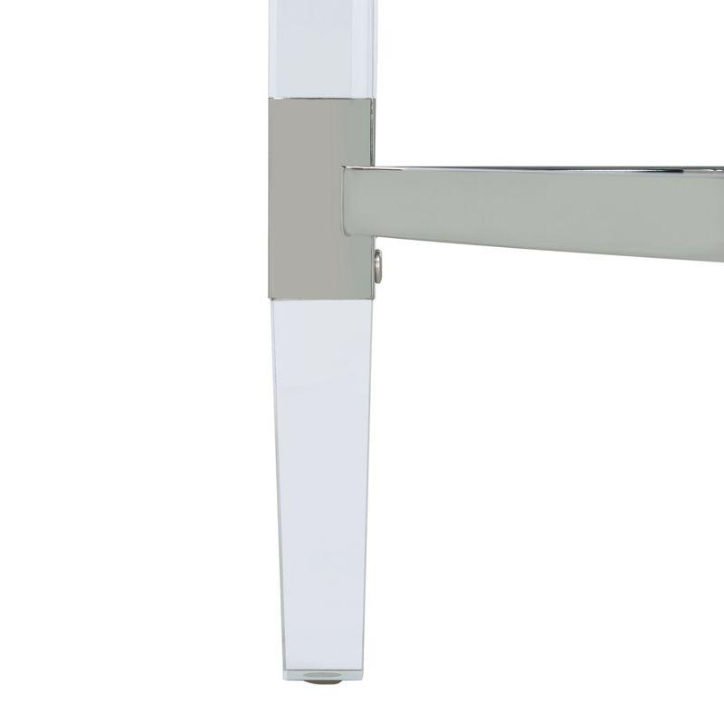 Anabelle Acrylic Console Table - Silver - Safavieh