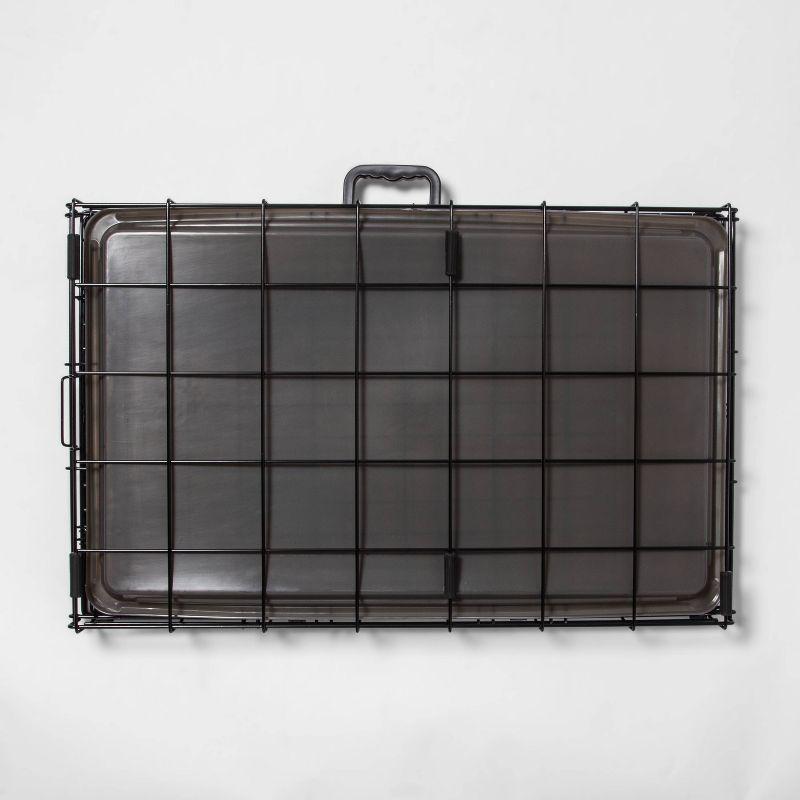 Wire Collapsible Dog Crate - L - Black - Boots & Barkley™