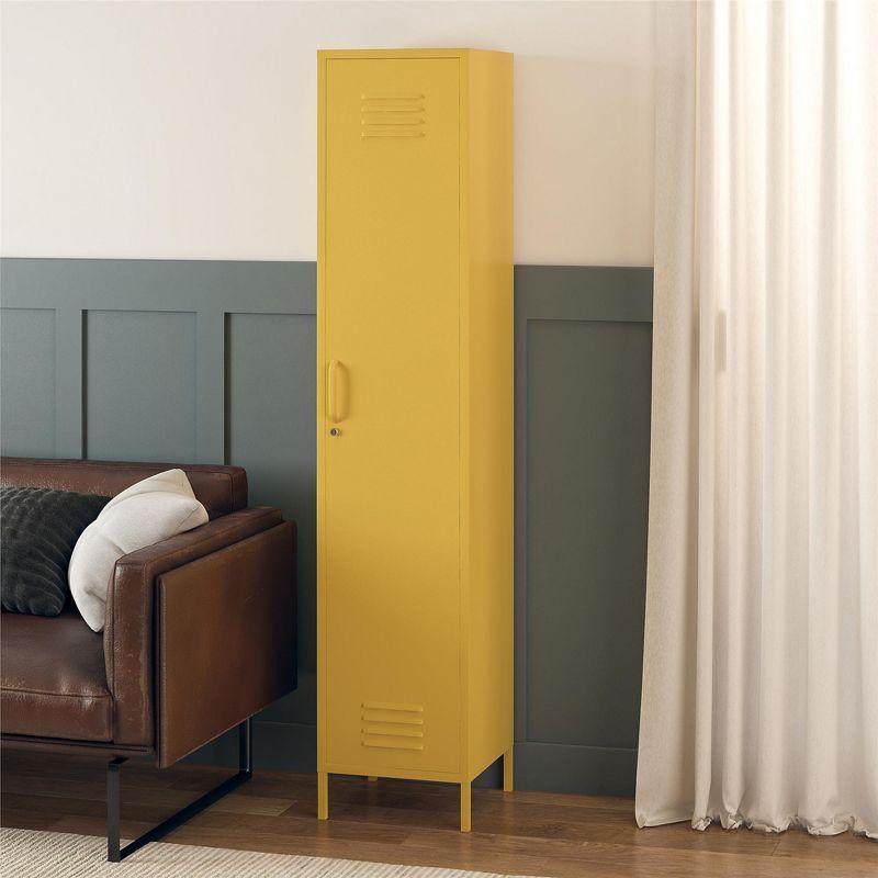RealRooms Shadwick Single Metal Locker Storage Cabinet