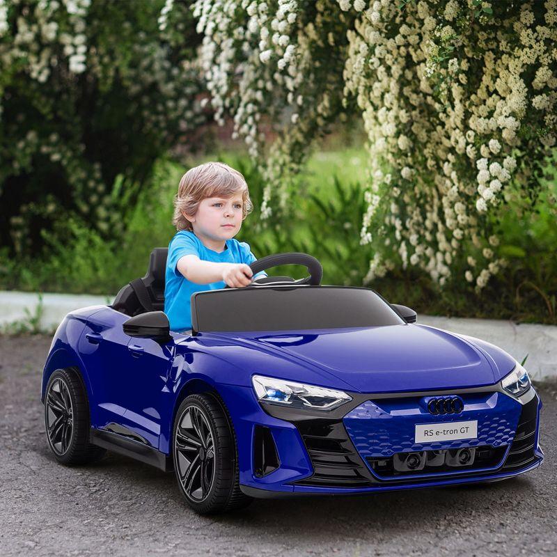 Kids Ride on Car, 12V Licensed Audi RS E-tron GT 3.1 MPH Electric Car for Kids