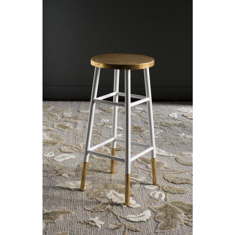 Emery Dipped Gold Leaf Bar Stool  - Safavieh