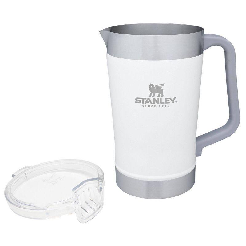 Stanley 64 oz Stainless Steel Stay-Chill Pitcher Polar: Dishwasher-Safe Beverage Server for Hot & Cold Drinks