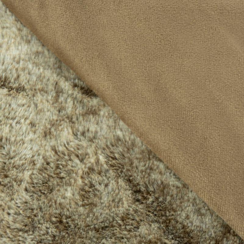 Arlee Home & Pet Waterproof Soft Plush Reversible Furniture Protector Dog and Cat Blanket - 60" x 70" - Tan