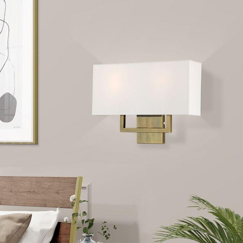 Livex Lighting Pierson 2 - Light Wall Light in  Antique Brass