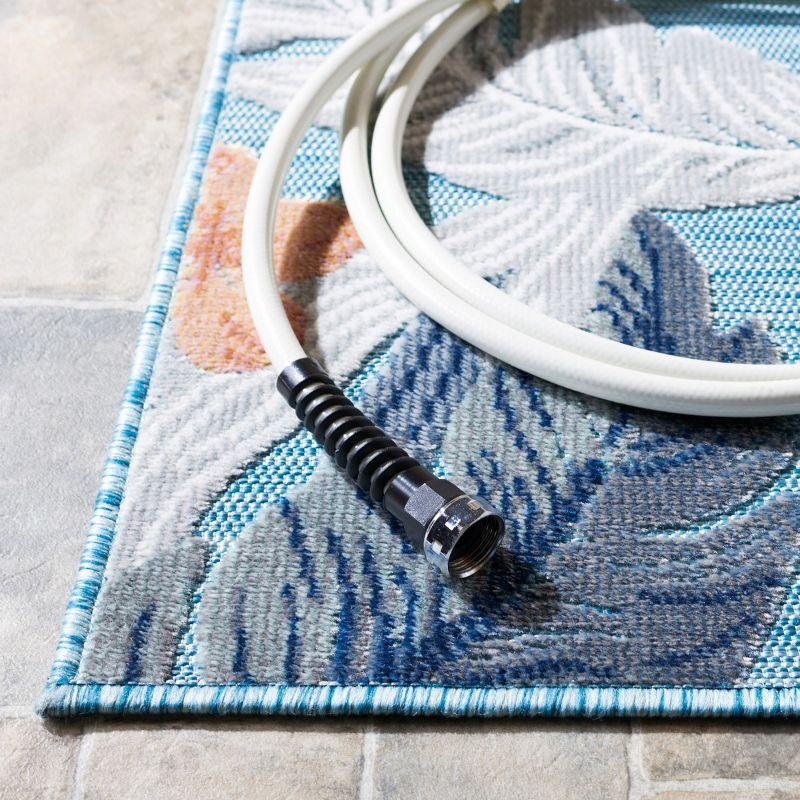 Cabana CBN456 Loomed Indoor/Outdoor Area Rug - Blue/Grey - 5'1"x7'6" - Safavieh