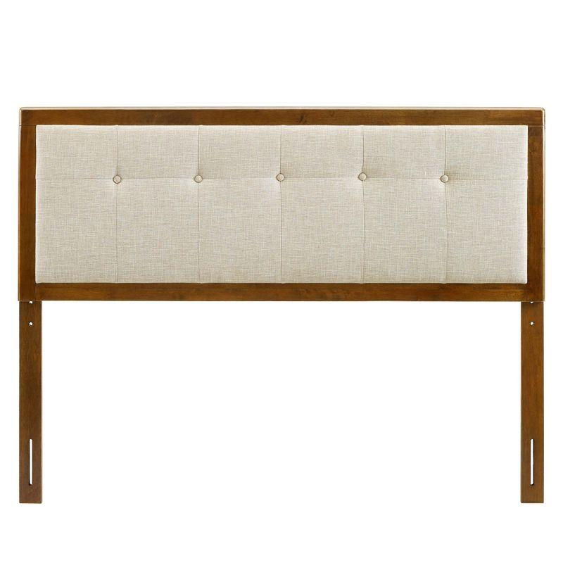 Draper Tufted Fabric and Wood Headboard